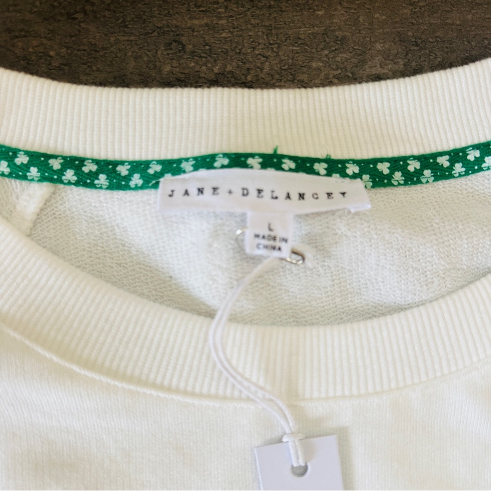 Nwt Women’s Jane And Delancey St. Patrick’s Day Sweater Embroidered Large — image 3 of 7